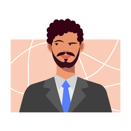 Free Doubtful businessman  Illustration