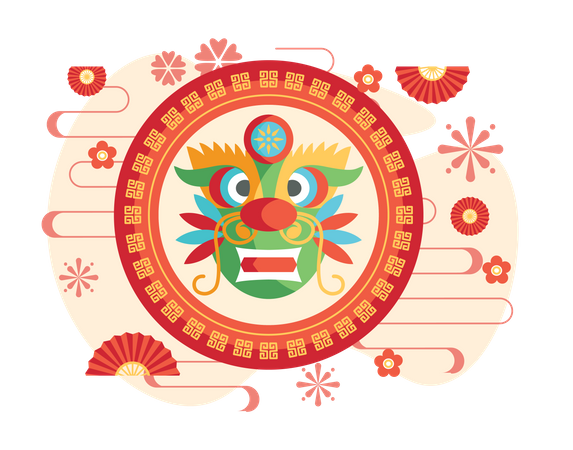 Free Dragon Chino  Ilustración