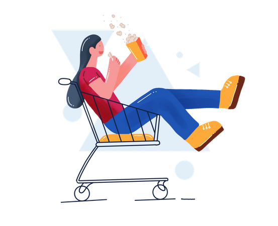 Free Shoppingspaß  Illustration