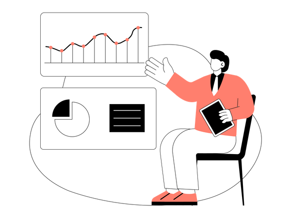 Free Estadísticas de negocios  Ilustración
