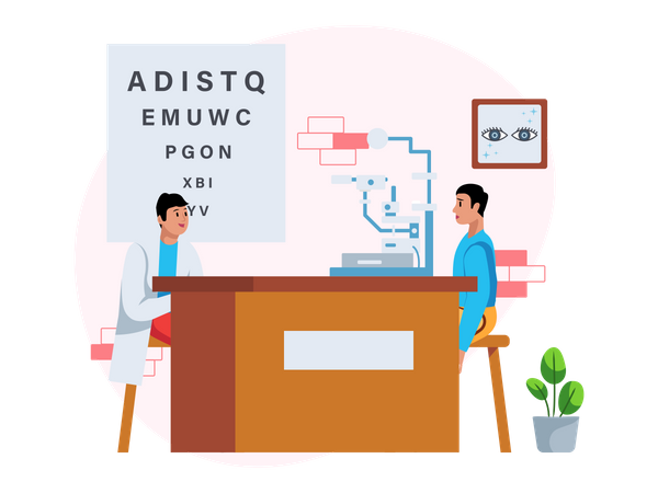 Free Eye test  イラスト