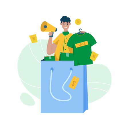Free Fashion sale offer  Illustration