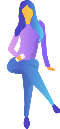 Free Femmes assises  Illustration