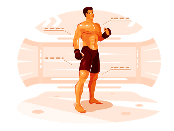 Free Fighter  Illustration