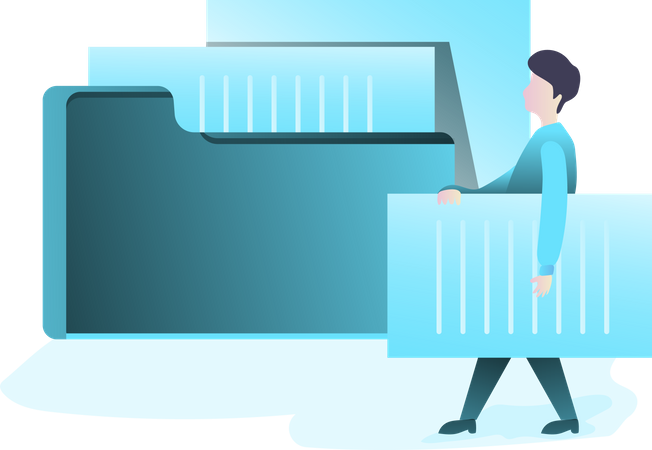 Free File and Folder  Illustration