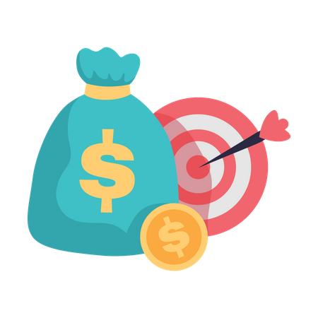 Free Finance target  Illustration