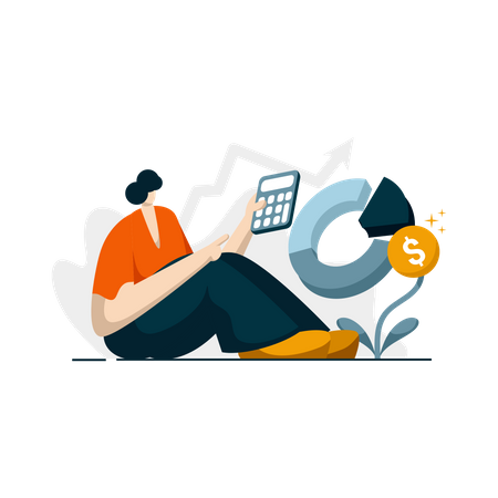 Free Financial planning  Illustration