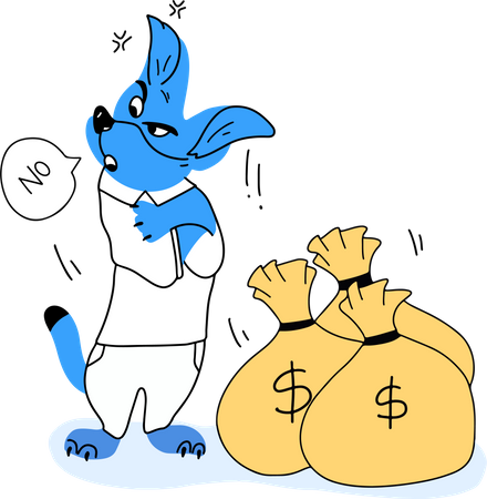 Free Finanzkontrolle in Dollar  Illustration