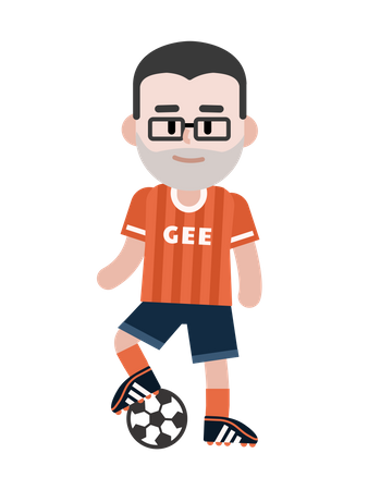 Free Football player  Illustration