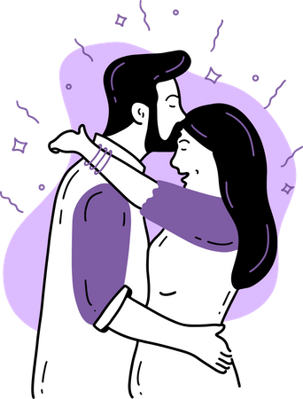 Free Forehead Kiss  Illustration