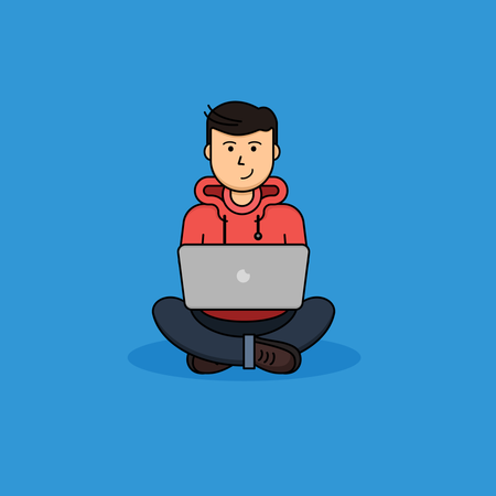 Free Freelancer  Illustration