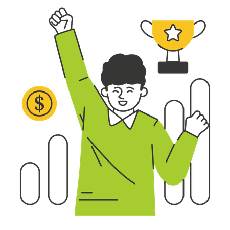 Free Funcionário recebe prêmio de melhor funcionário  Ilustração