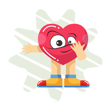 Free Funny heart  Illustration