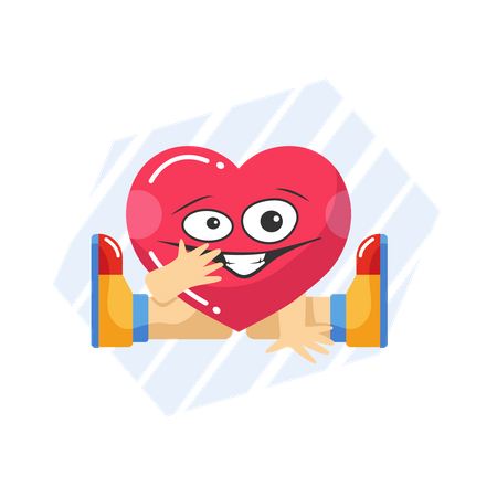 Free Funny heart  Illustration