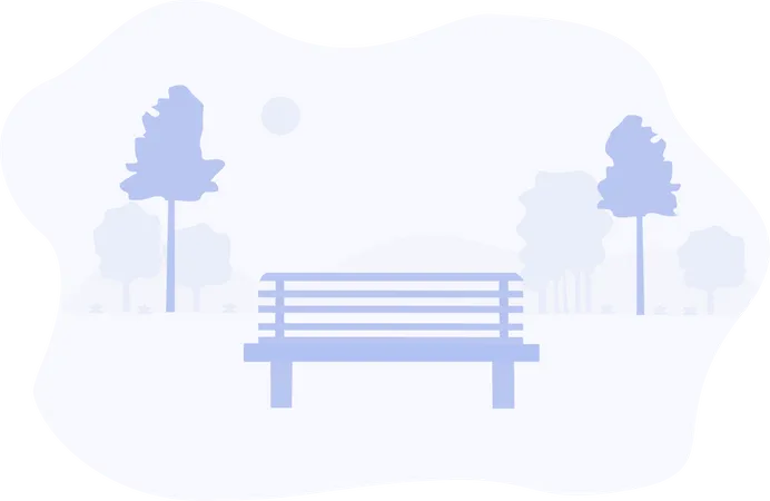 Free Garden sitting area  Illustration