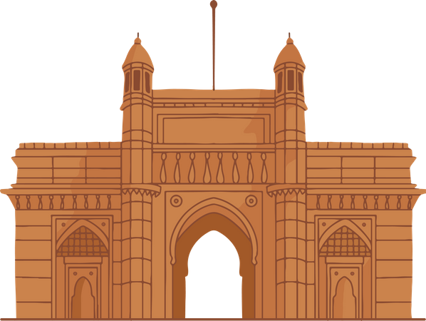 Free Gateway Of India  Illustration