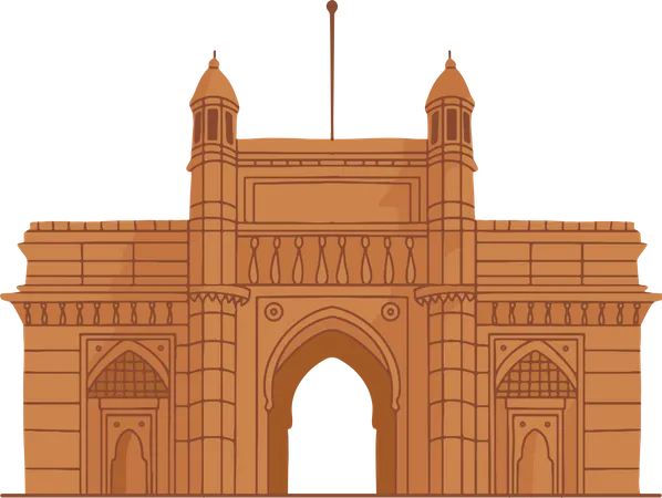 Free Gateway Of India  Illustration