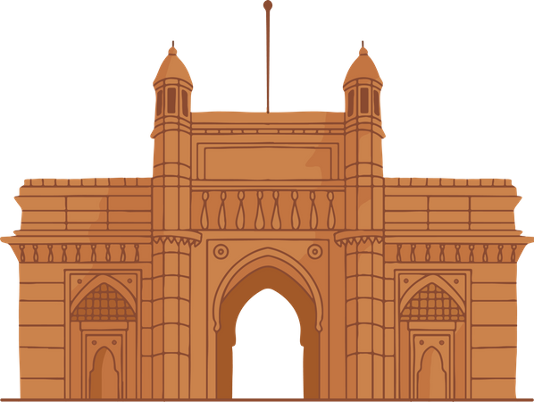Free Gateway Of India  Illustration