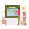 geography teacher illustration svg