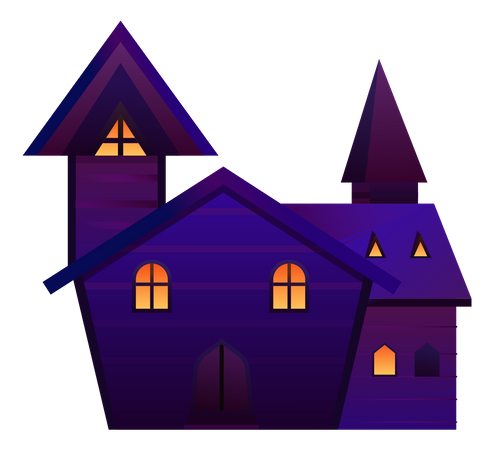 Free Ghost House Illustration