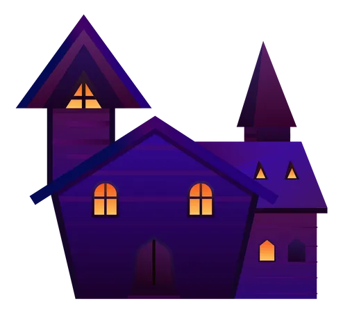 Free Ghost House Illustration