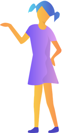 Free Girl  Illustration