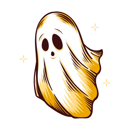 Free Handgezeichnete Halloween Geister Illustration