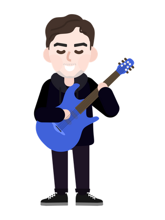 Free Guitarist  Illustration