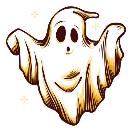 Free Halloween Ghost  Illustration