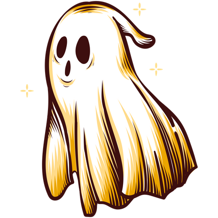 Free Halloween Ghost  Illustration