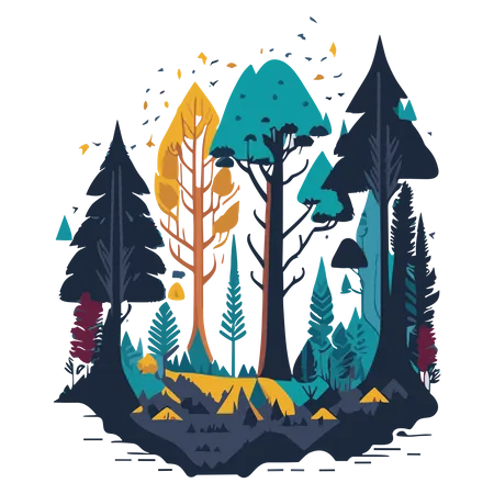 Free Precioso paisaje  Ilustración