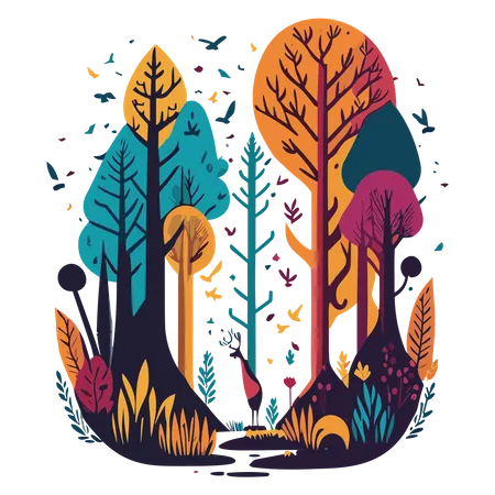 Free Precioso paisaje  Ilustración