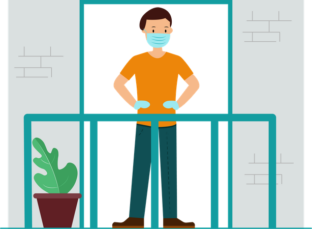 Free Home Quarantined  Illustration