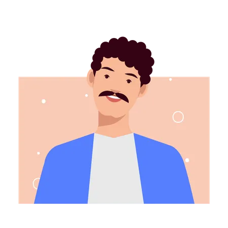 Free Homme heureux  Illustration