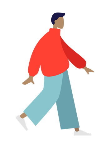 Free Homme qui marche  Illustration