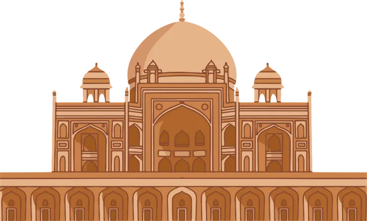 Free Humayuns Tomb  Illustration