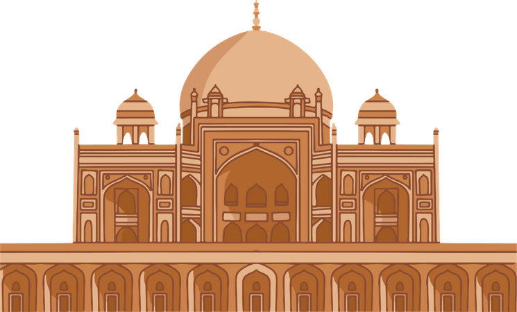 Free Humayuns Tomb  Illustration