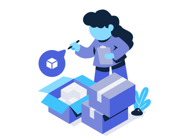Free Inspeção de produto  Ilustração