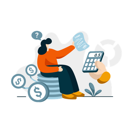 Free Interest loan calculator  Illustration