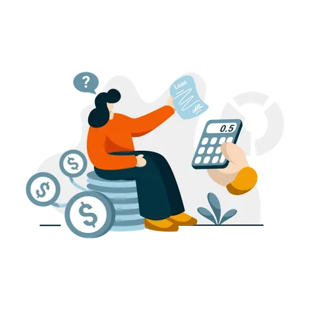 Free Interest loan calculator  Illustration