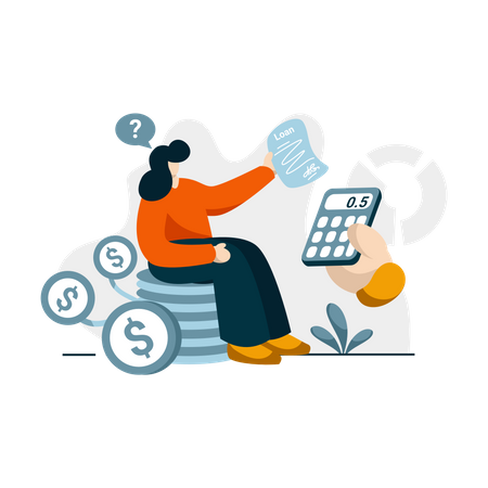 Free Interest loan calculator  Illustration