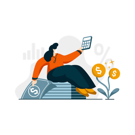 Free Interest rate calculator  Illustration