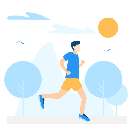 Free Jogging  Illustration