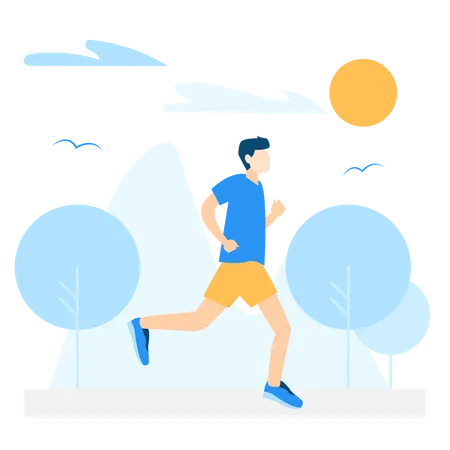 Free Jogging  Illustration