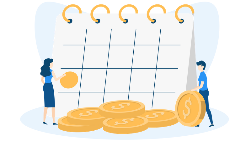 Free Jour de salaire  Illustration