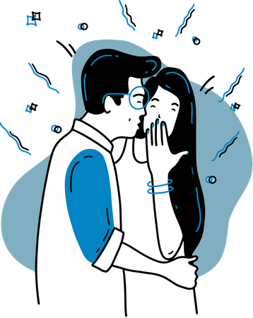 Free Kiss Day  Illustration