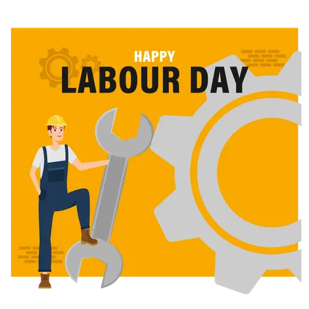 Free Labour Day  Illustration