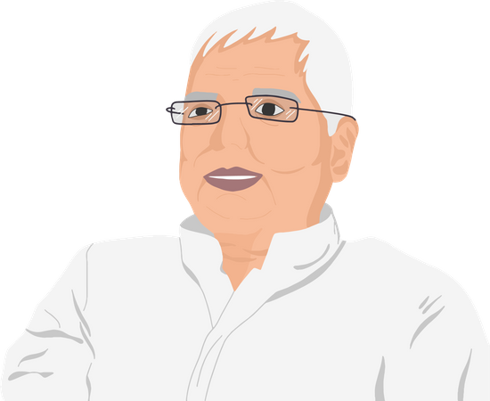 Free Lalu Prasad Yadav  Illustration