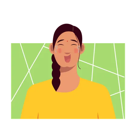 Free Laughing female  Illustration