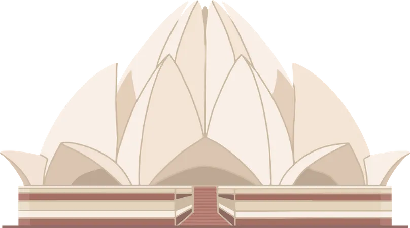 Free Lotus Temple  Illustration